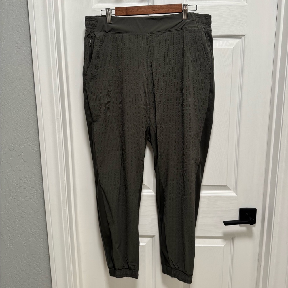 Athleta Charcoal Green Jogger Pants